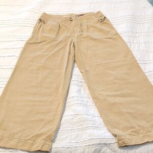 Anthropologie Tan Wide Leg Pants
